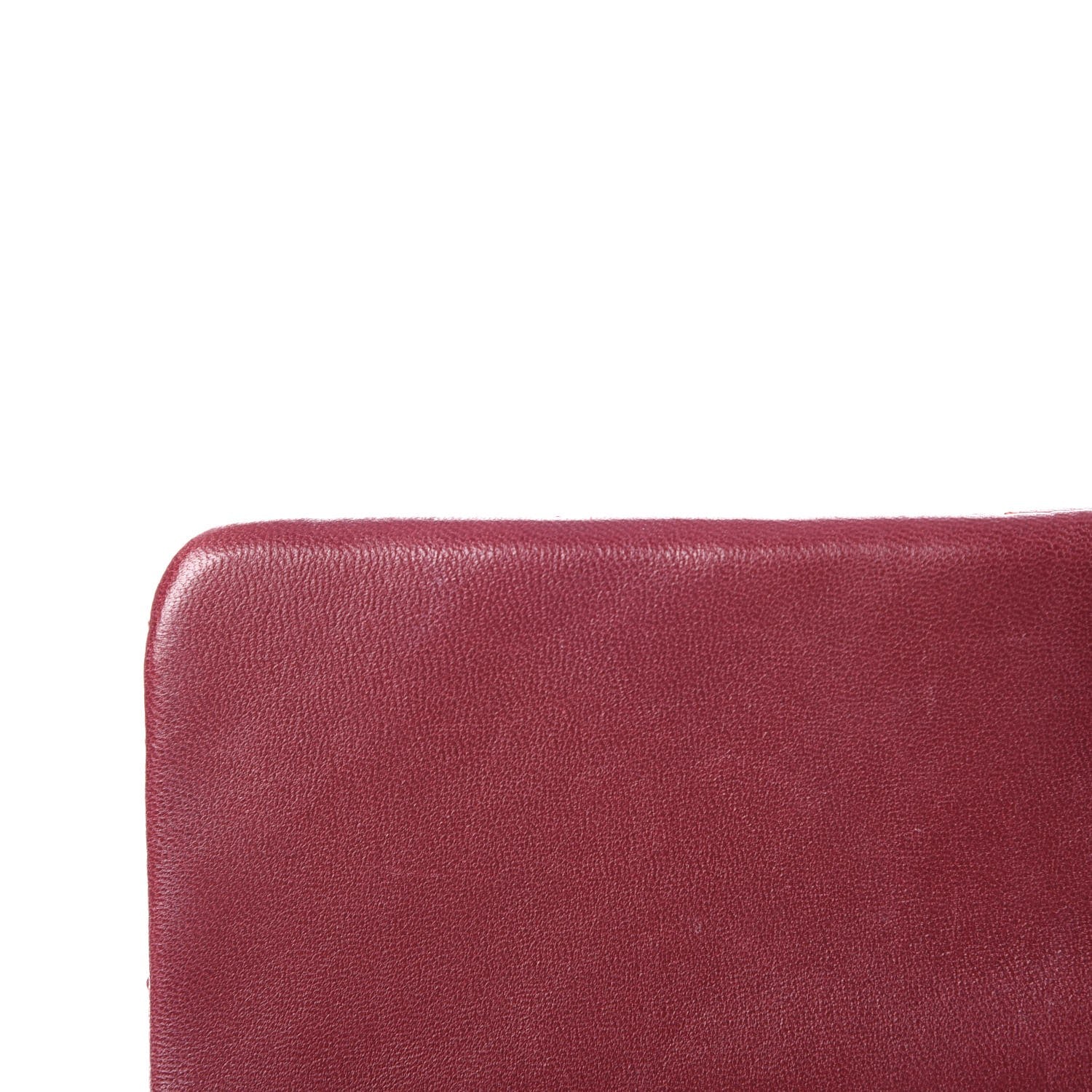 Chanel Lambskin Surpique Chevron Medium Single Flap Dark Red 13 of 14
