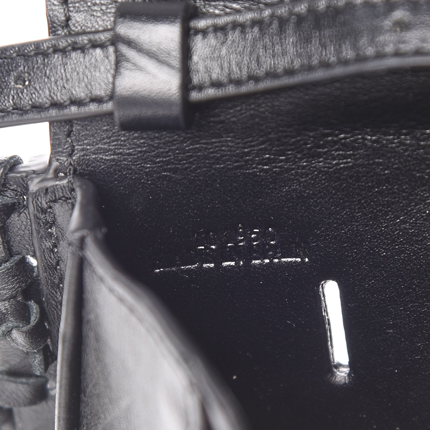 Loewe Calfskin Heel Knots Crossbody Bag Black 6 of 12
