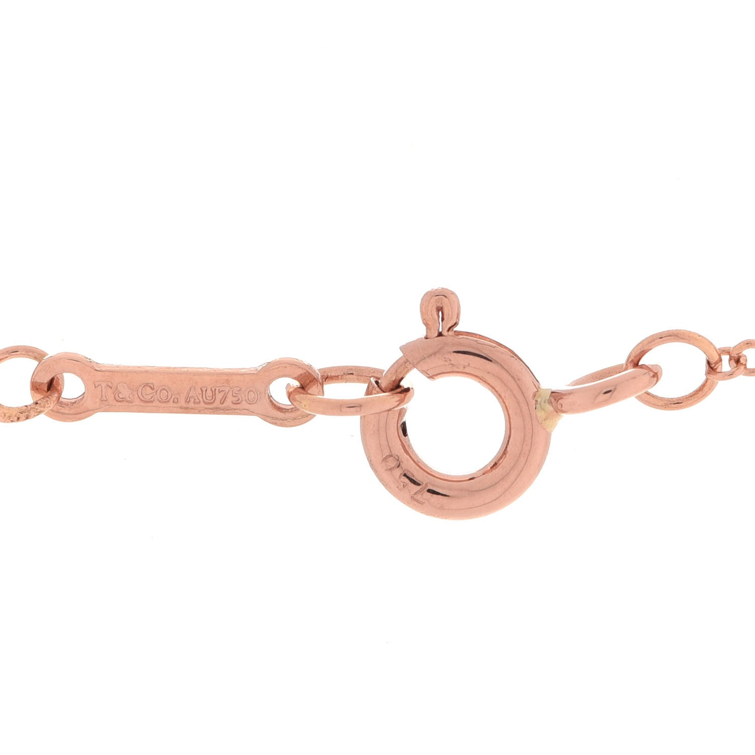 Tiffany 18K Rose Gold Diamond Paloma's Dove Pendant Necklace 5 of 5
