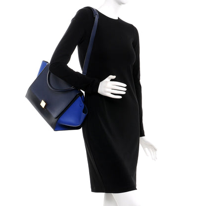 Celine Smooth Calfskin Medium Tri-Color Trapeze Ink 3 of 21