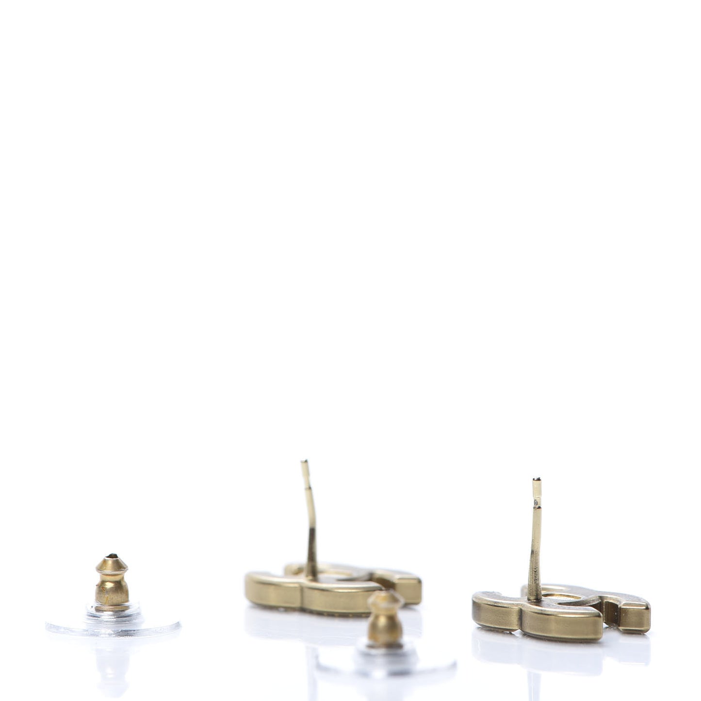 Crystal CC Earrings Gold