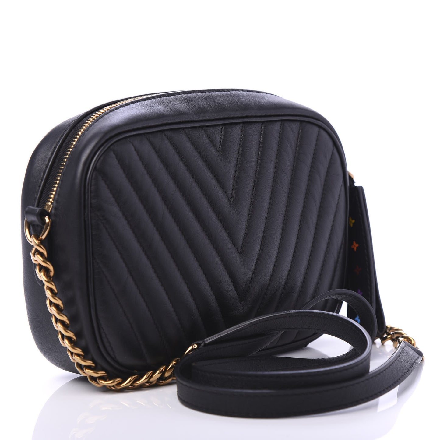 Calfskin New Wave Camera Bag Black