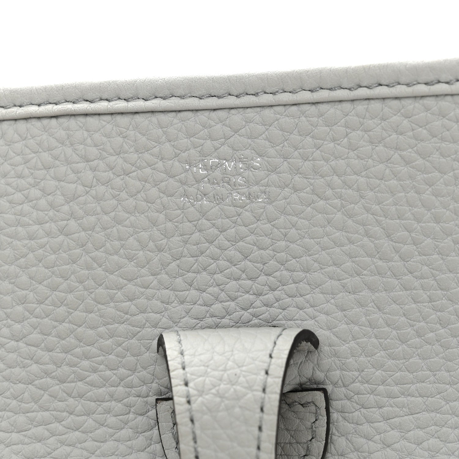 Hermes Taurillon Clemence Evelyne III PM Bleu Pale 6 of 10
