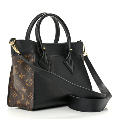 Louis Vuitton Calfskin Monogram On My Side PM Black 3 of 9