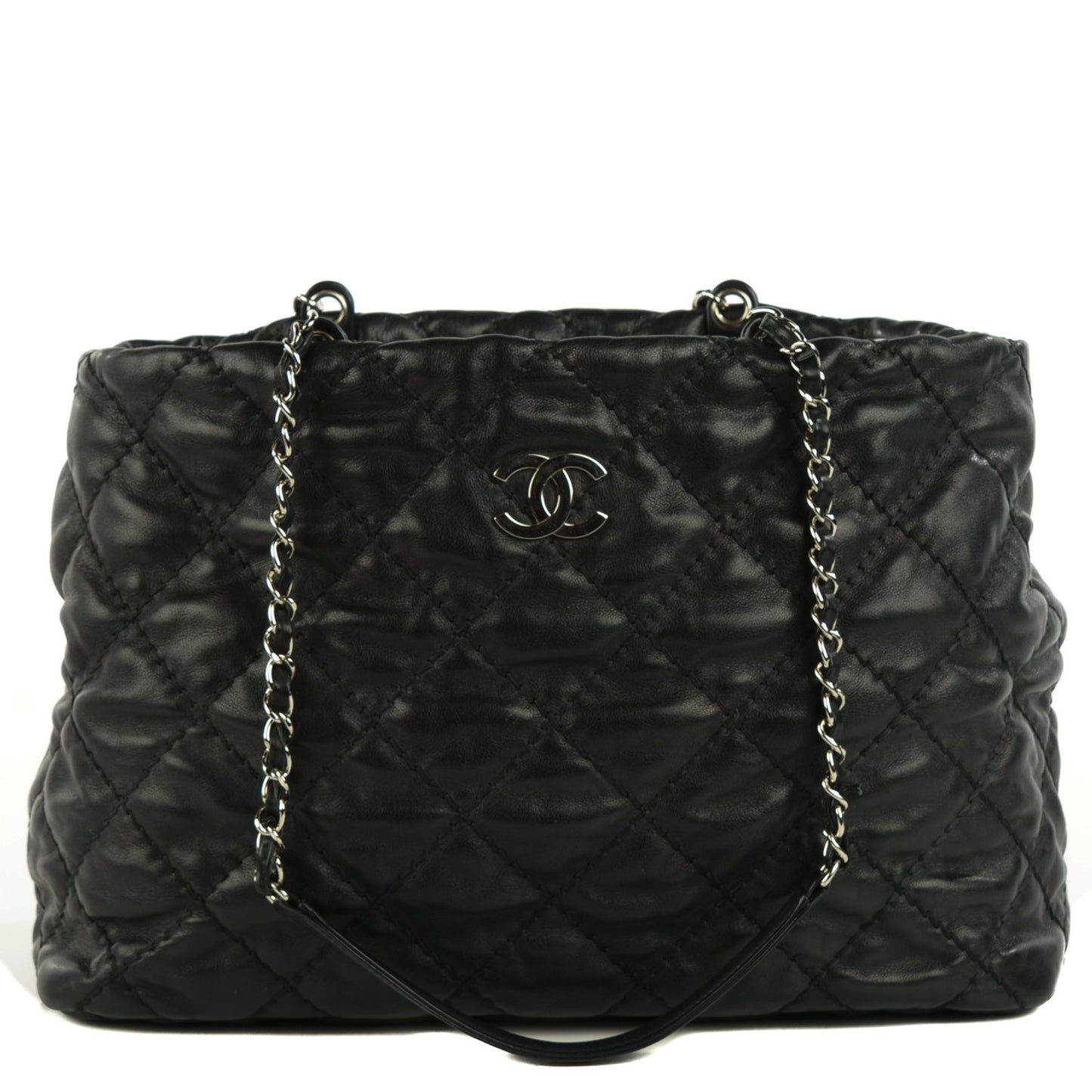 Calfskin Love Me Tender Large Tote Black
