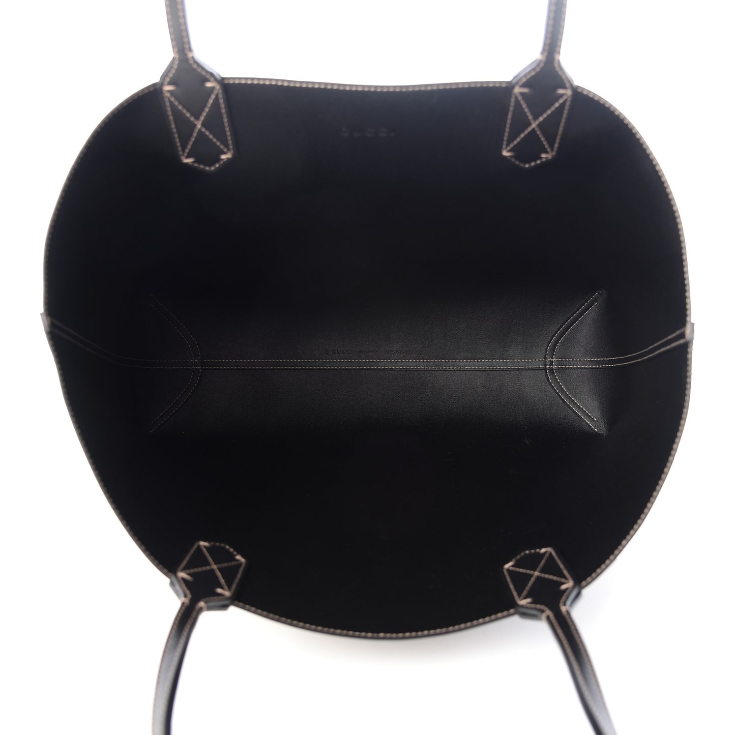 Calfskin GG Supreme Monogram Medium Reversible Tote Black