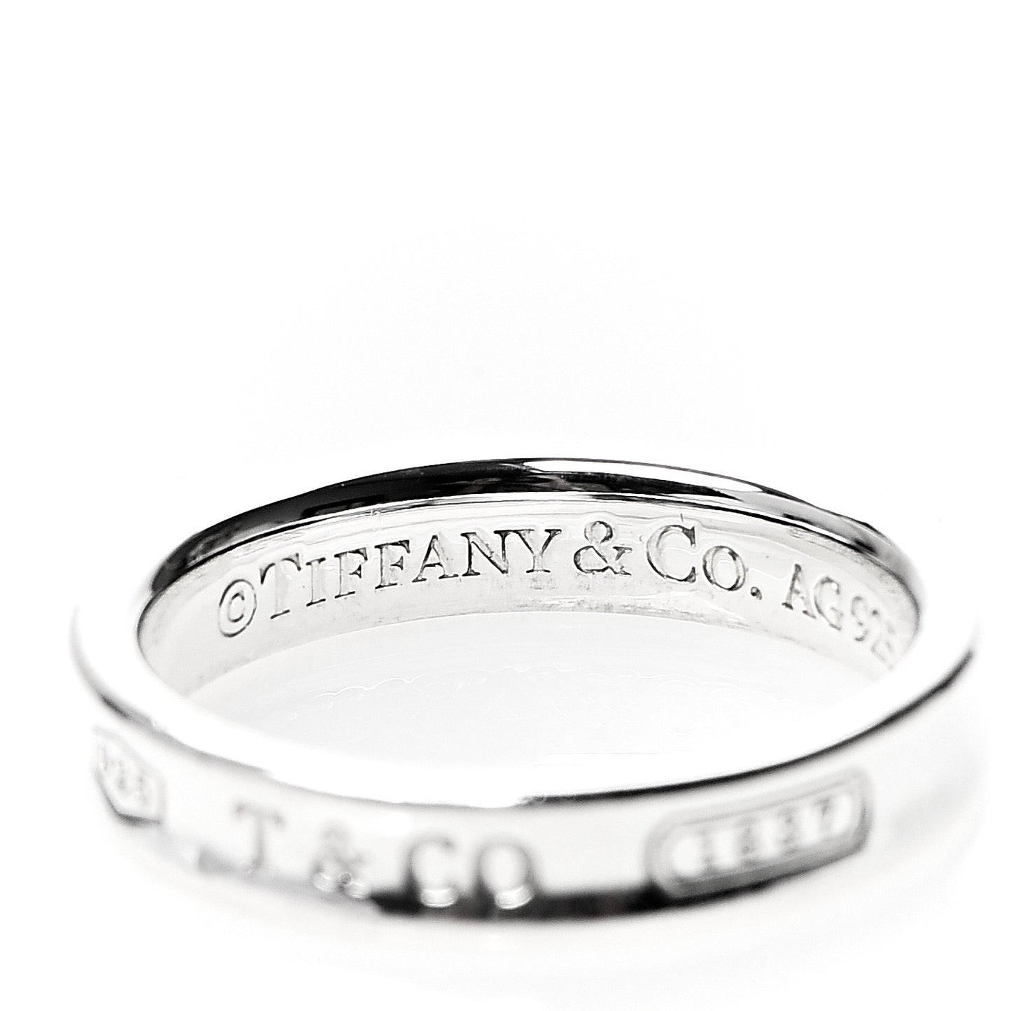 Sterling Silver Narrow 1837 Band Ring 52 6