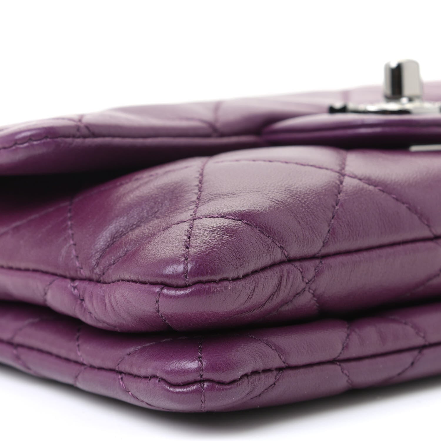Chanel Lambskin Quilted Mini Mineral Nights Flap Crossbody Bag Purple 5 of 12