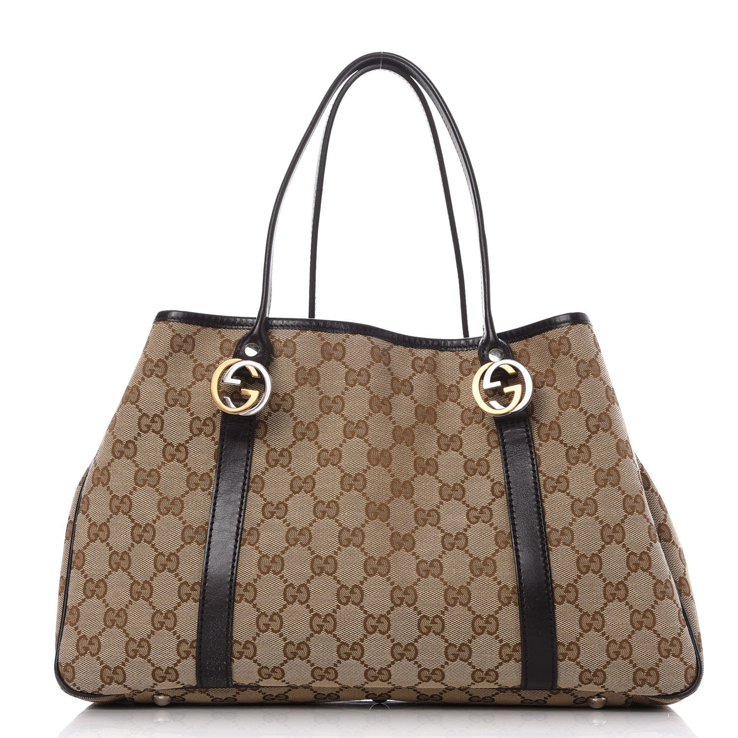 Gucci Monogram Medium Twins Tote Dark Brown 1 of 9