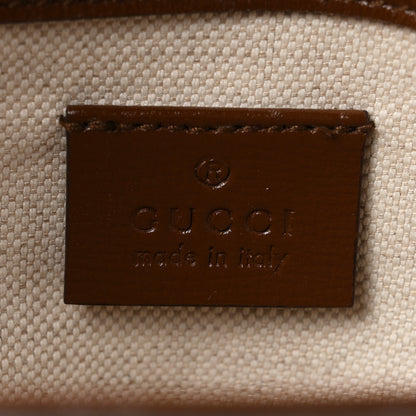 Gucci GG Supreme Monogram Web Mini Horsebit 1955 Shoulder Bag Beige Brown Sugar 6 of 10