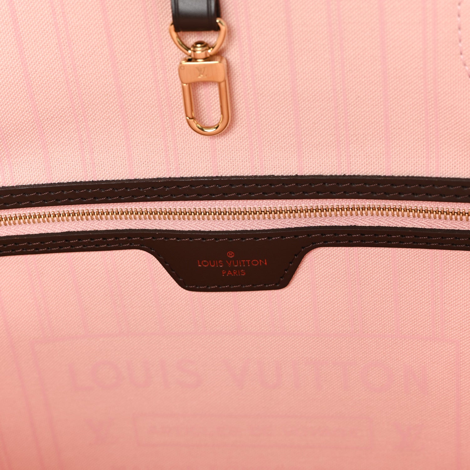 Louis Vuitton Damier Ebene Neo Neverfull MM Rose Ballerine 6 of 10