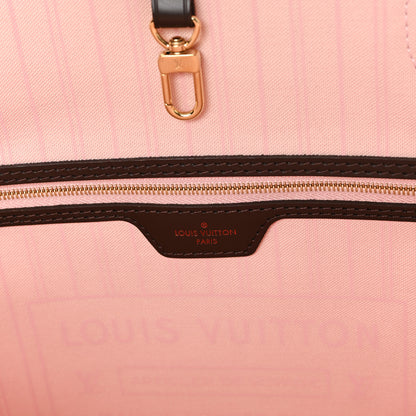 Louis Vuitton Damier Ebene Neo Neverfull MM Rose Ballerine 6 of 10