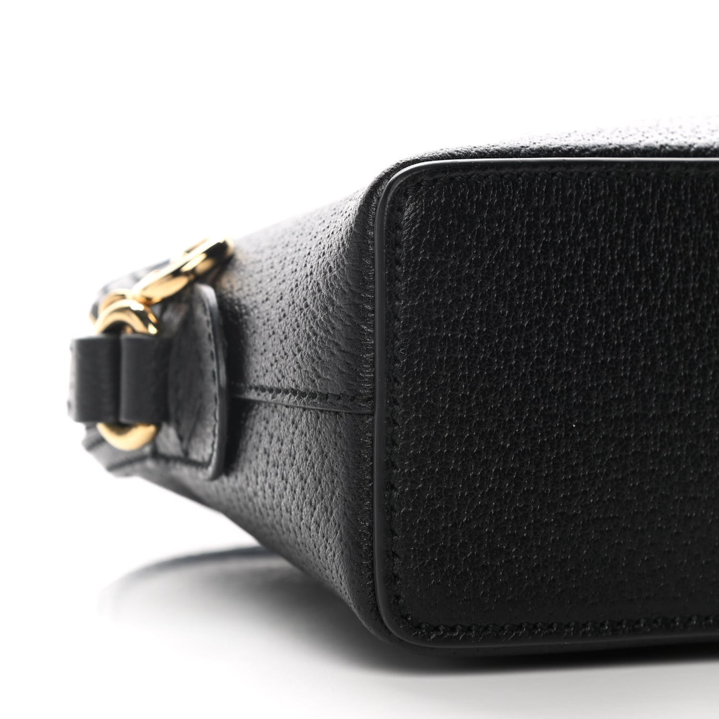 Calfskin GG Web Small Ophidia Dome Shoulder Bag Black