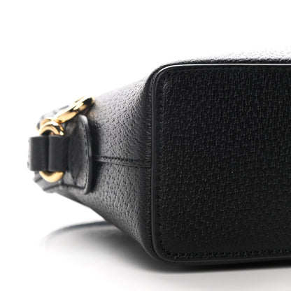 Gucci Calfskin GG Web Small Ophidia Dome Shoulder Bag Black 11 of 12