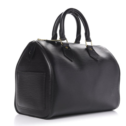 Louis Vuitton Epi Speedy 25 Black 3 of 12