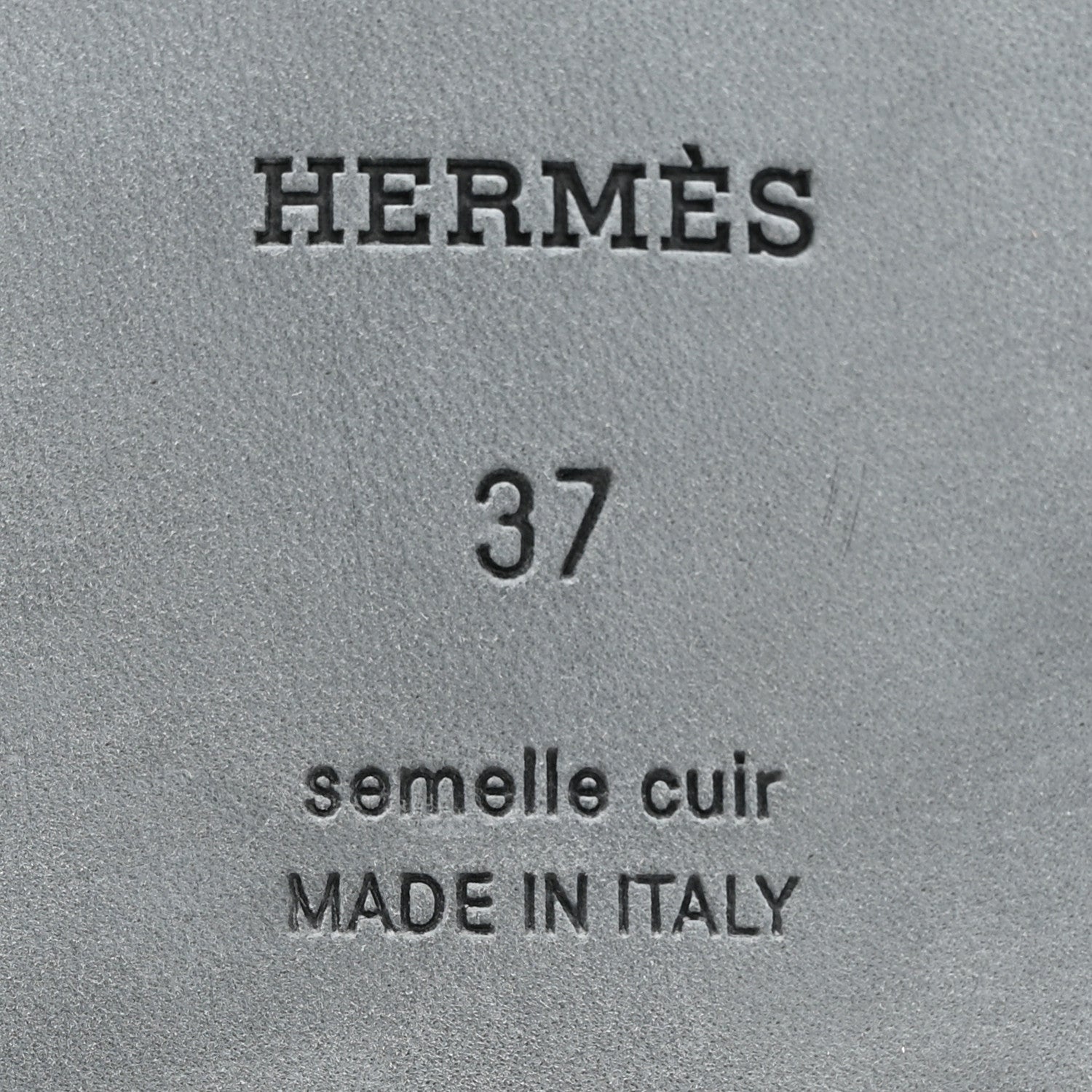 Hermes Box Calfskin Oran Sandals 37 Black 16 of 20