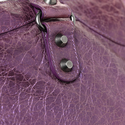 Balenciaga Agneau Classic Hardware City Metallic Purple 17 of 18