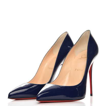 Christian Louboutin Patent Pigalle Follies 100 Pumps 40 China Blue 3 of 10