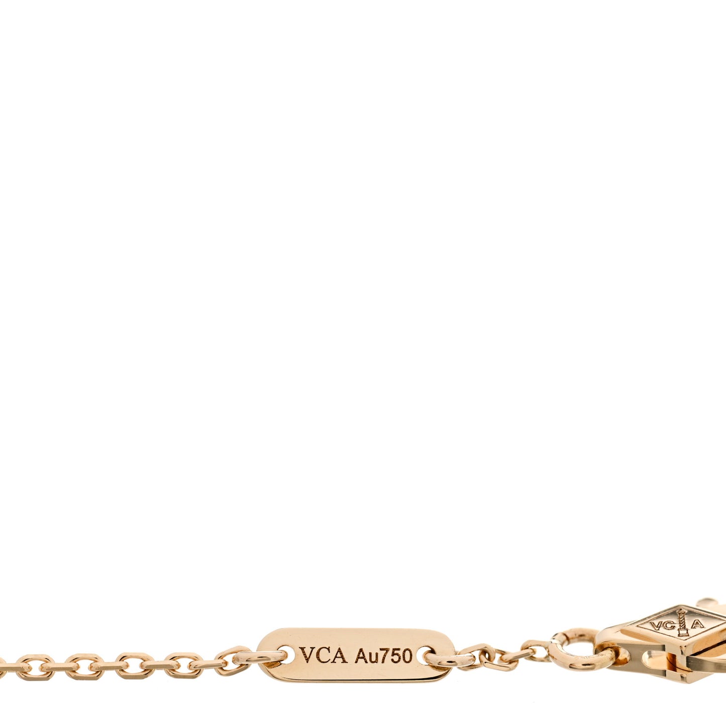 18K Yellow Gold Mother of Pearl Sweet Alhambra Bracelet