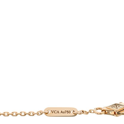 Van Cleef & Arpels 18K Yellow Gold Mother of Pearl Sweet Alhambra Bracelet 3 of 5