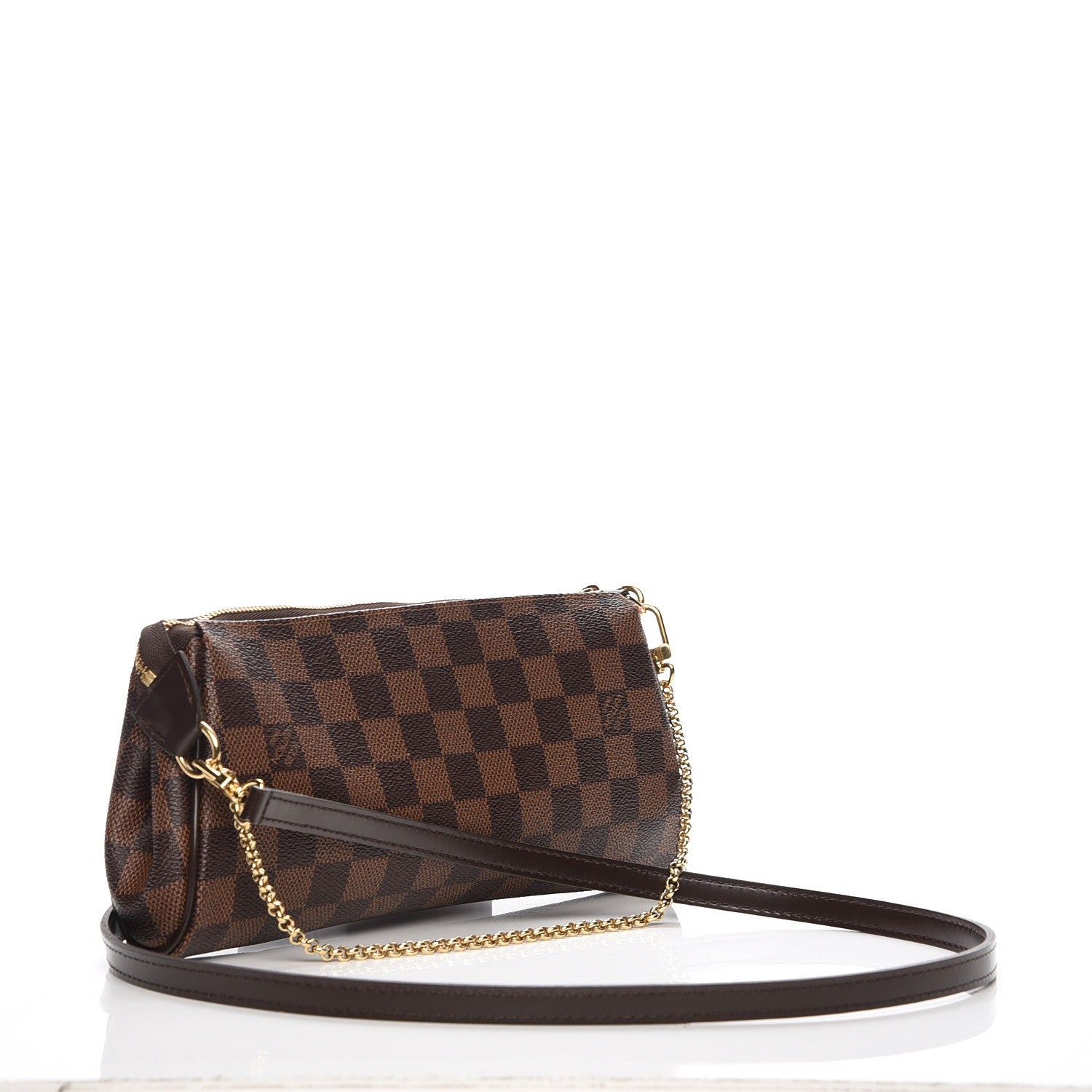 Louis Vuitton Damier Ebene Eva Clutch 3 of 8