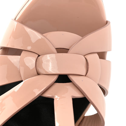 Saint Laurent Patent Tribute 105 Platform Sandals 36.5 Pale Pink 9 of 12