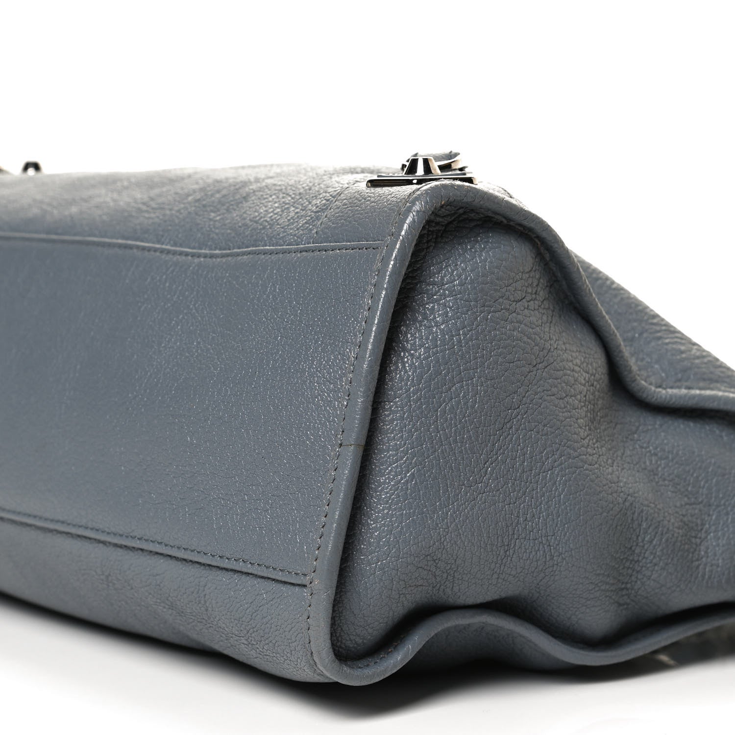 Balenciaga Chevre Silver Metallic Edge Hardware City Bleu Acier 10 of 12