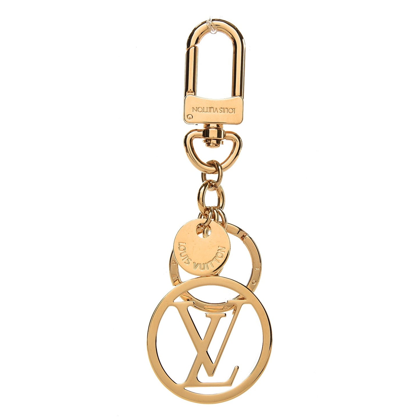 LV Circle Key Holder Gold