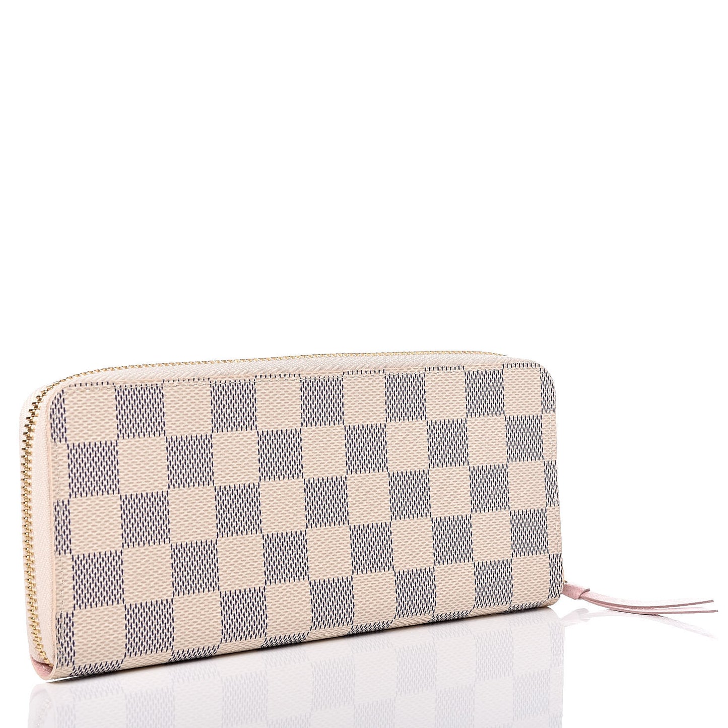 Damier Azur Clemence Wallet Rose Ballerine