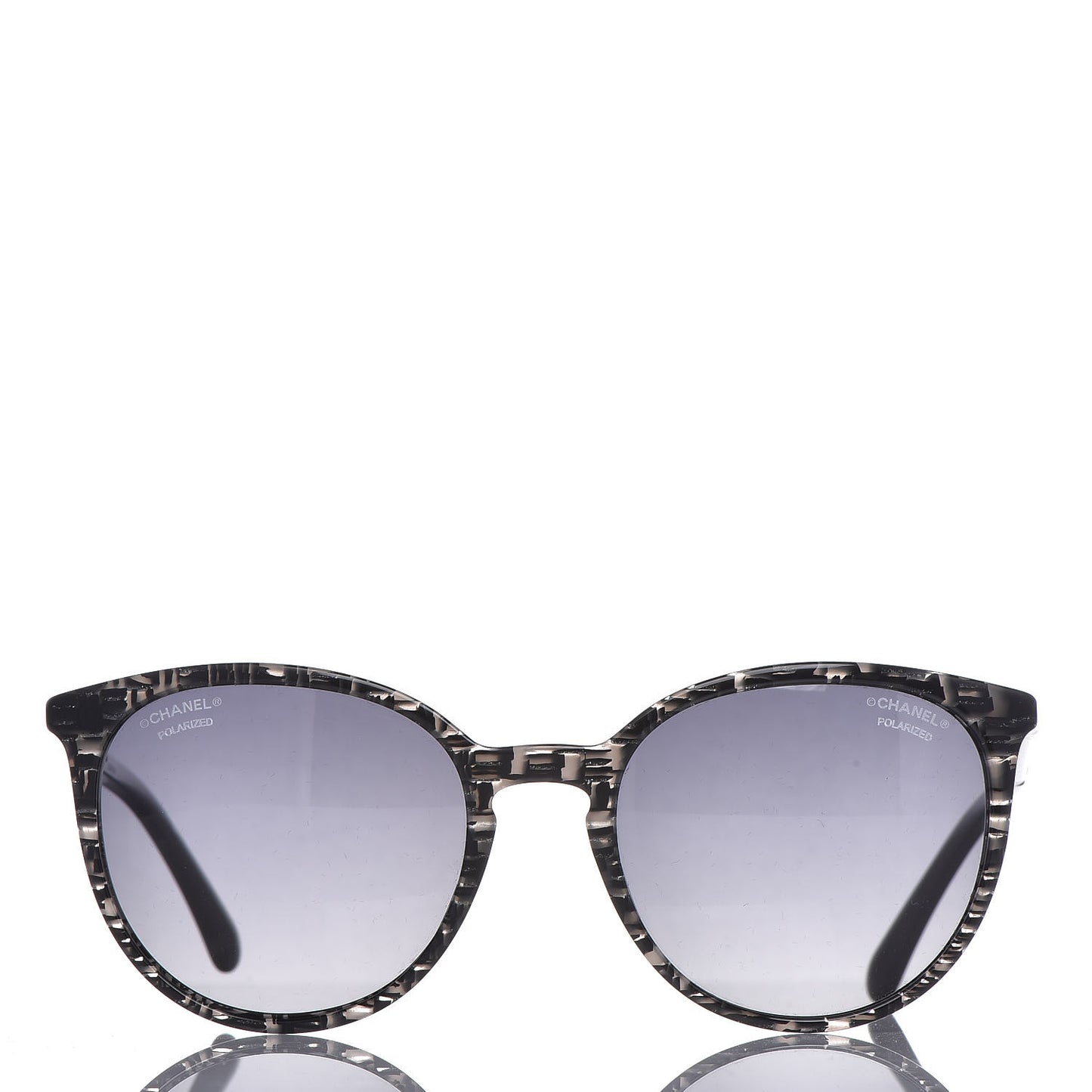 Acetate Butterfly Pearl Sunglasses 5394-H Glittered Black