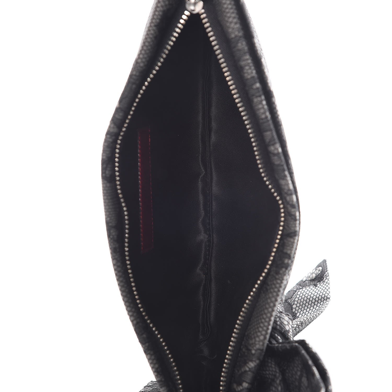 Valentino Garavani Lace Bow Clutch Black 5 of 6