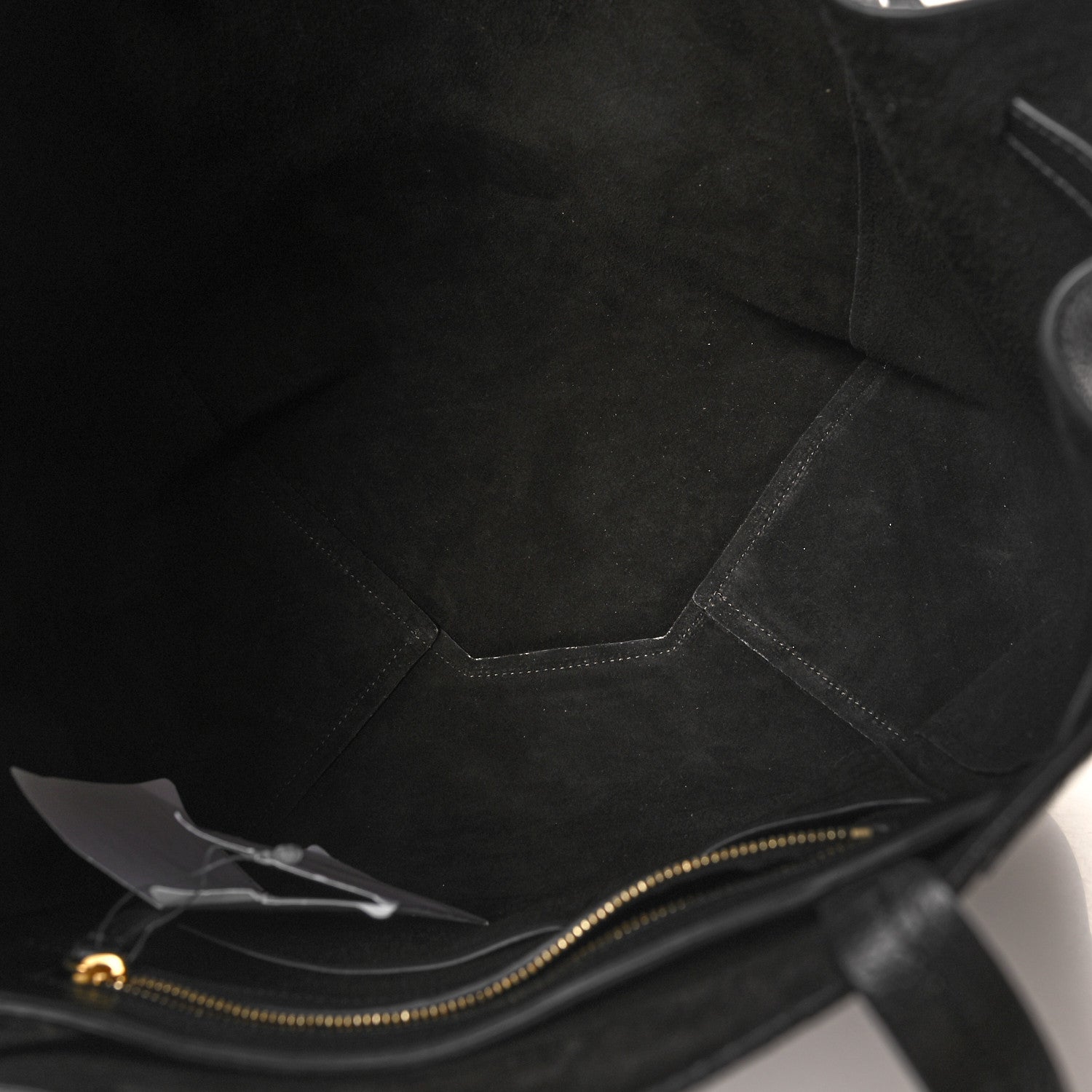 Celine Soft Grained Calfskin Small Belt Cabas Phantom Black 5 of 10