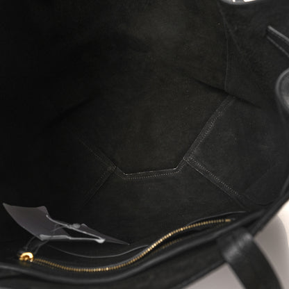 Celine Soft Grained Calfskin Small Belt Cabas Phantom Black 5 of 10