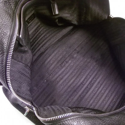Prada Leather Large Logo Bowler Black 7 of 9