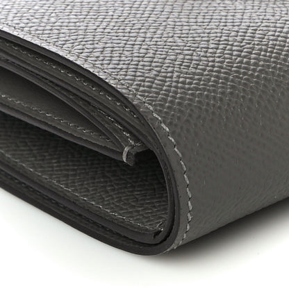 Hermes Epsom Tri-Fold Compact Bearn Wallet Gris Meyer 8 of 10