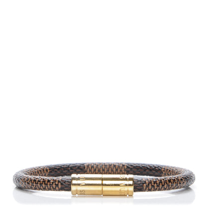 Louis Vuitton Damier Ebene Keep It Bracelet 17 1 of 7