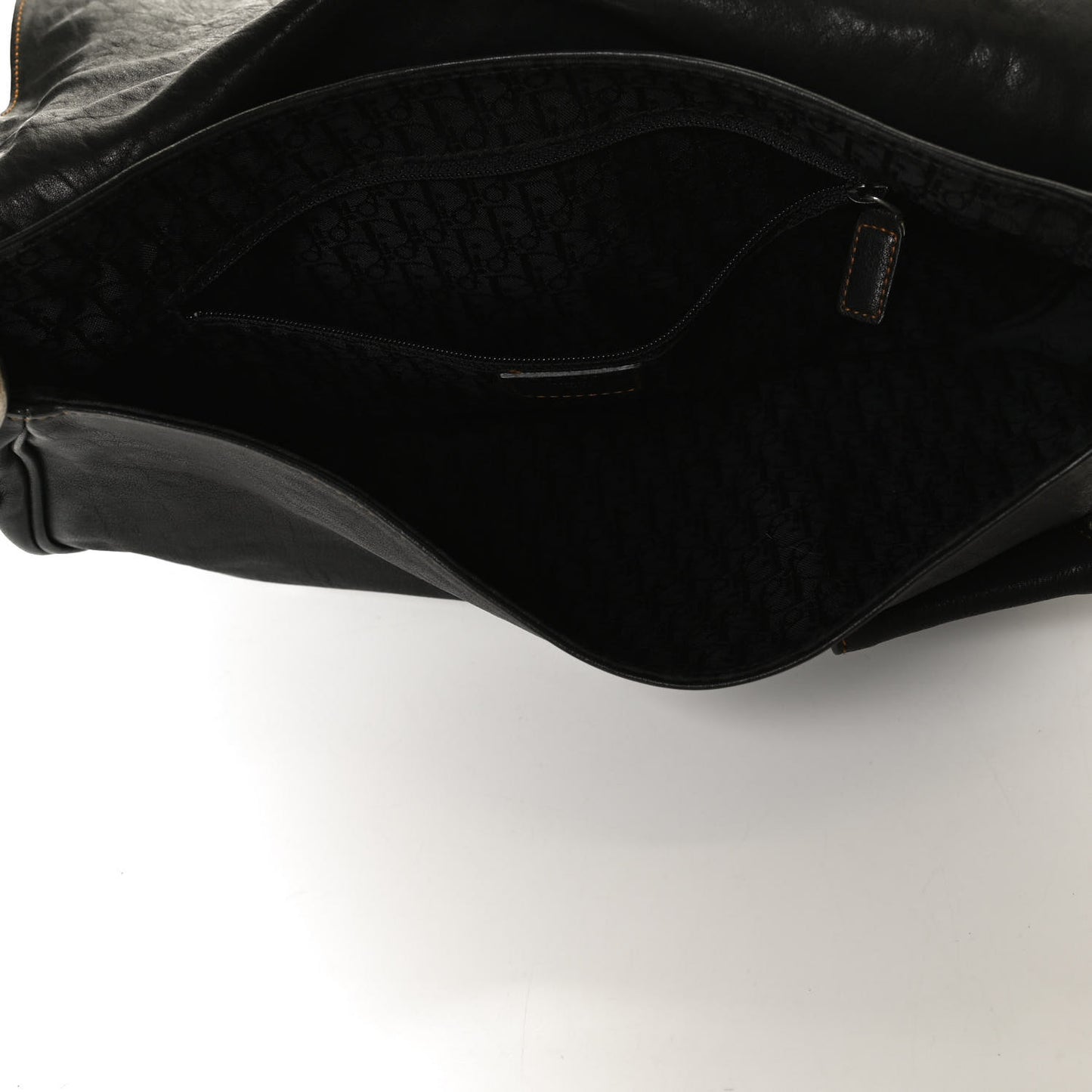 Calfskin Medium Gaucho Double Saddle Bag Black