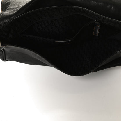 Christian Dior Calfskin Medium Gaucho Double Saddle Bag Black 5 of 10
