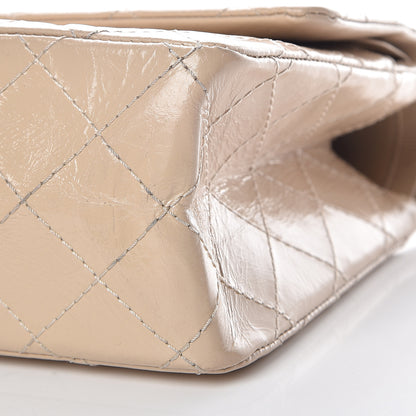 Chanel Distressed Patent Quilted 2.55 Reissue 226 Flap Beige 9 of 13