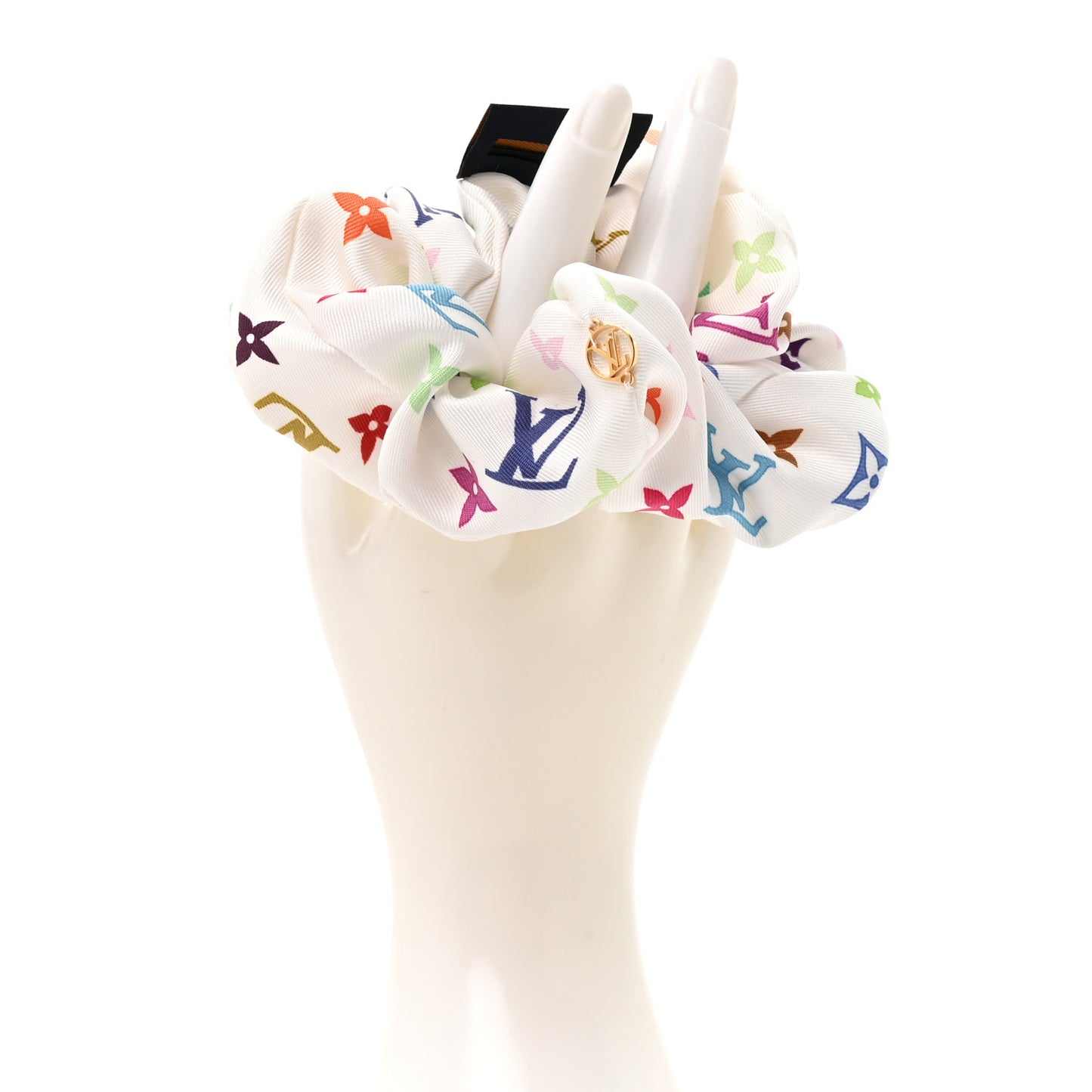 LV x TM Monogram Multicolor Chouchou White