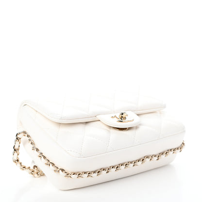 Chanel Lambskin Quilted Mini My Precious Flap White 4 of 10