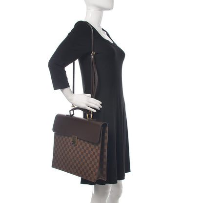 Louis Vuitton Damier Ebene Altona PM Briefcase 2 of 14