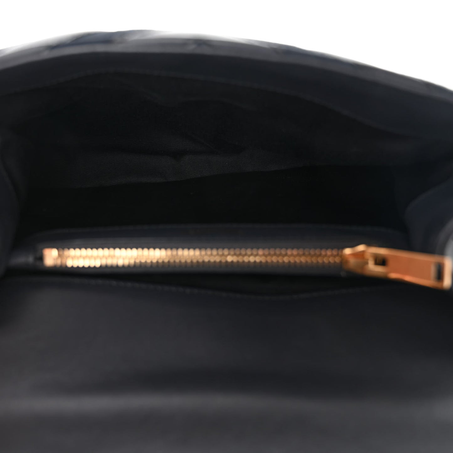 Calfskin Suede Matelasse Chevron Monogram Medium College Bag Marine