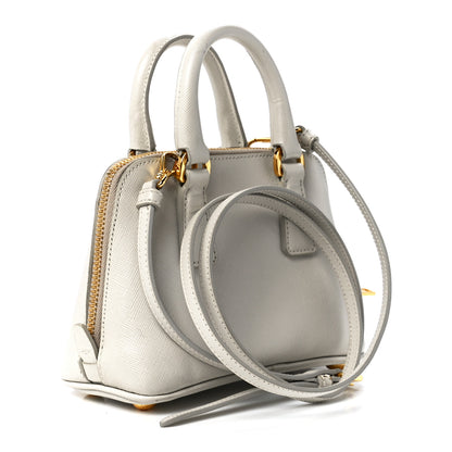 Prada Saffiano Lux Mini Promenade Tote White 3 of 11
