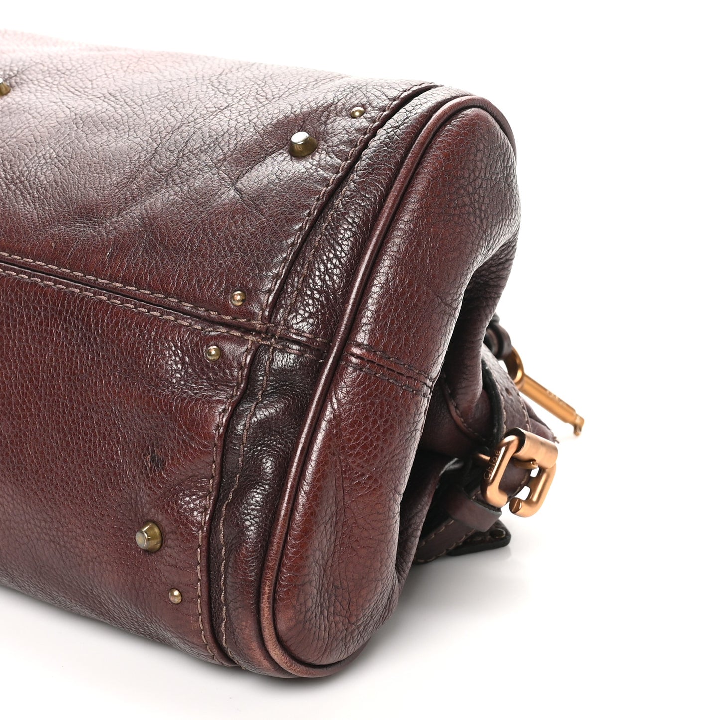 Calfskin Medium Paddington Satchel Chocolate