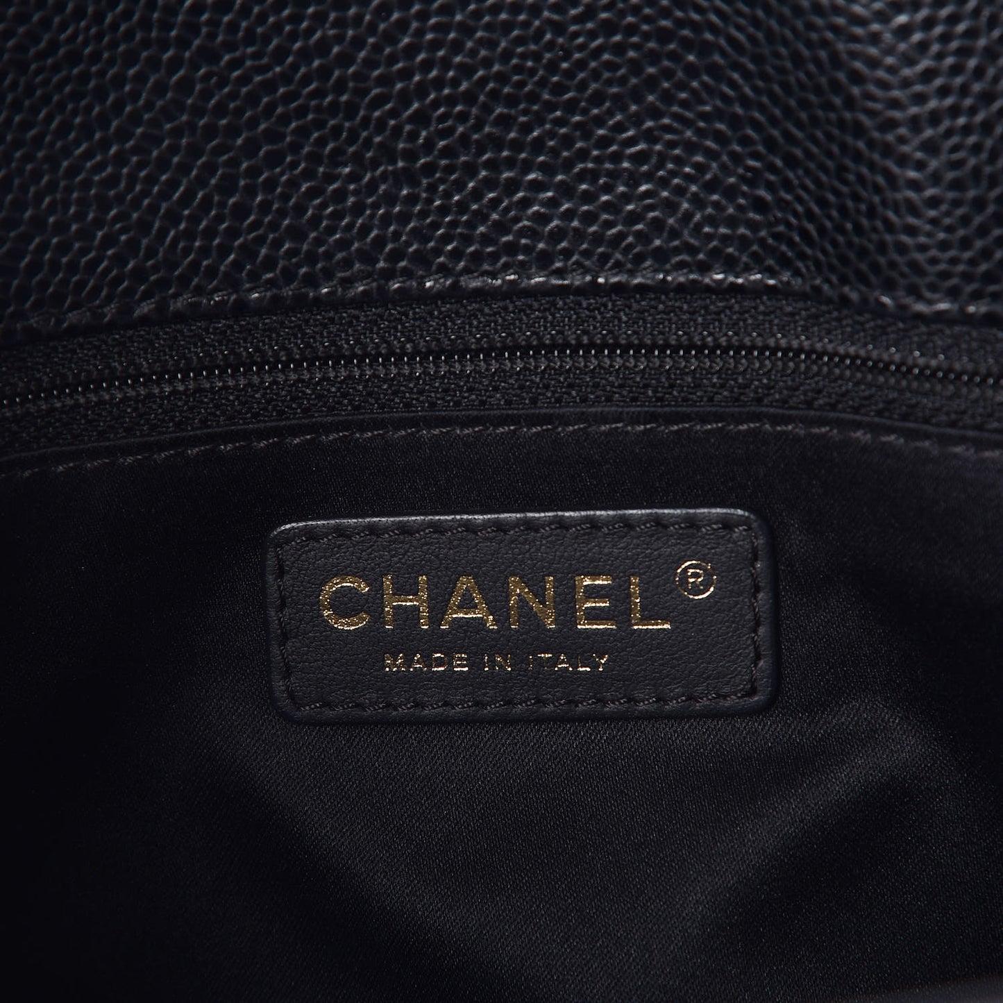 Caviar Quilted Grand Shopping Tote GST Black