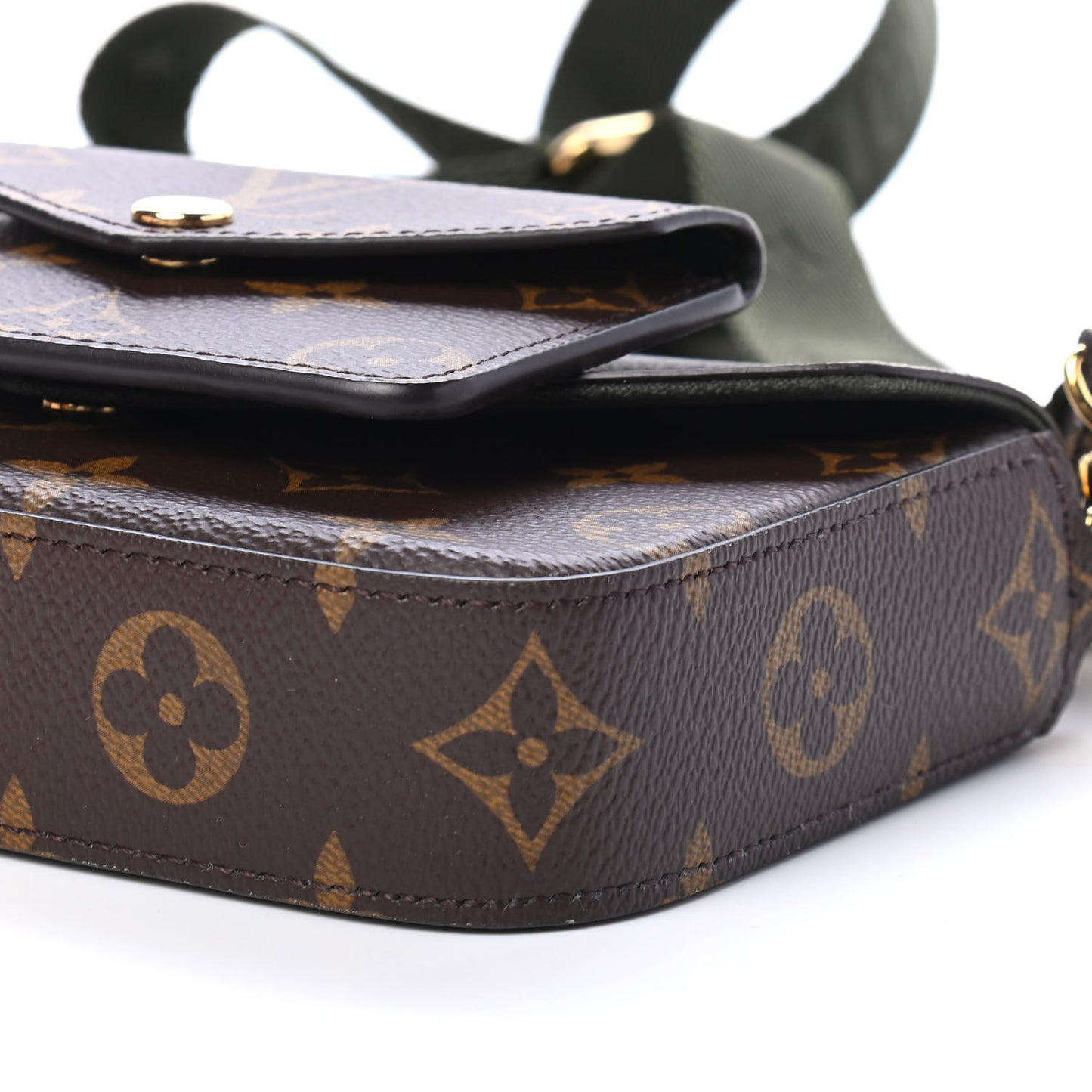 Monogram Felicie Strap & Go Kaki
