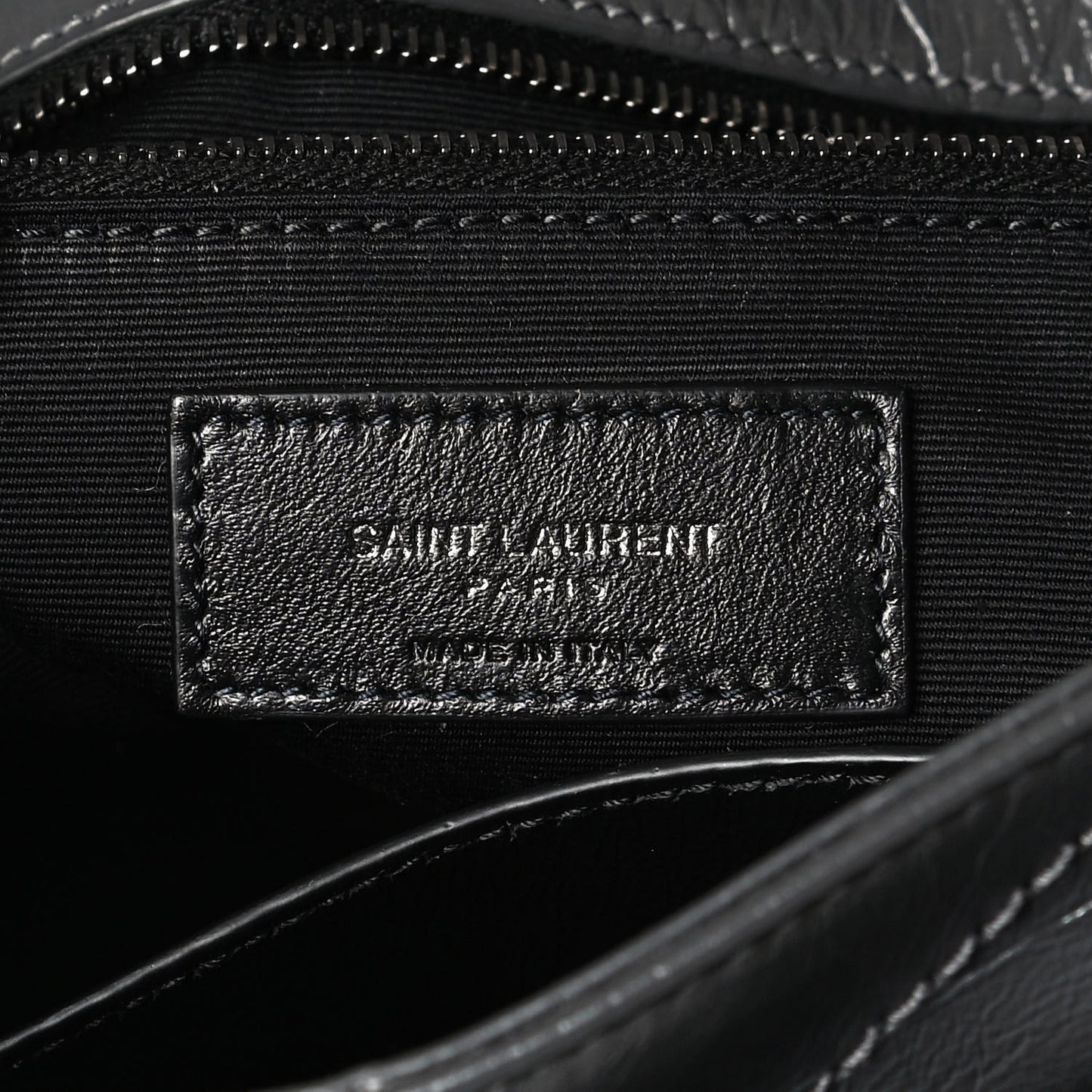 Crinkled Calfskin Matelasse Monogram Medium Niki Chain Satchel Storm