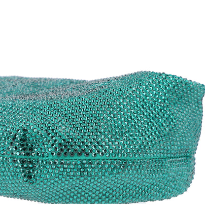 Bottega Veneta Crystal Embellished Satin Mini Hotfix Jodie Emerald 11 of 11