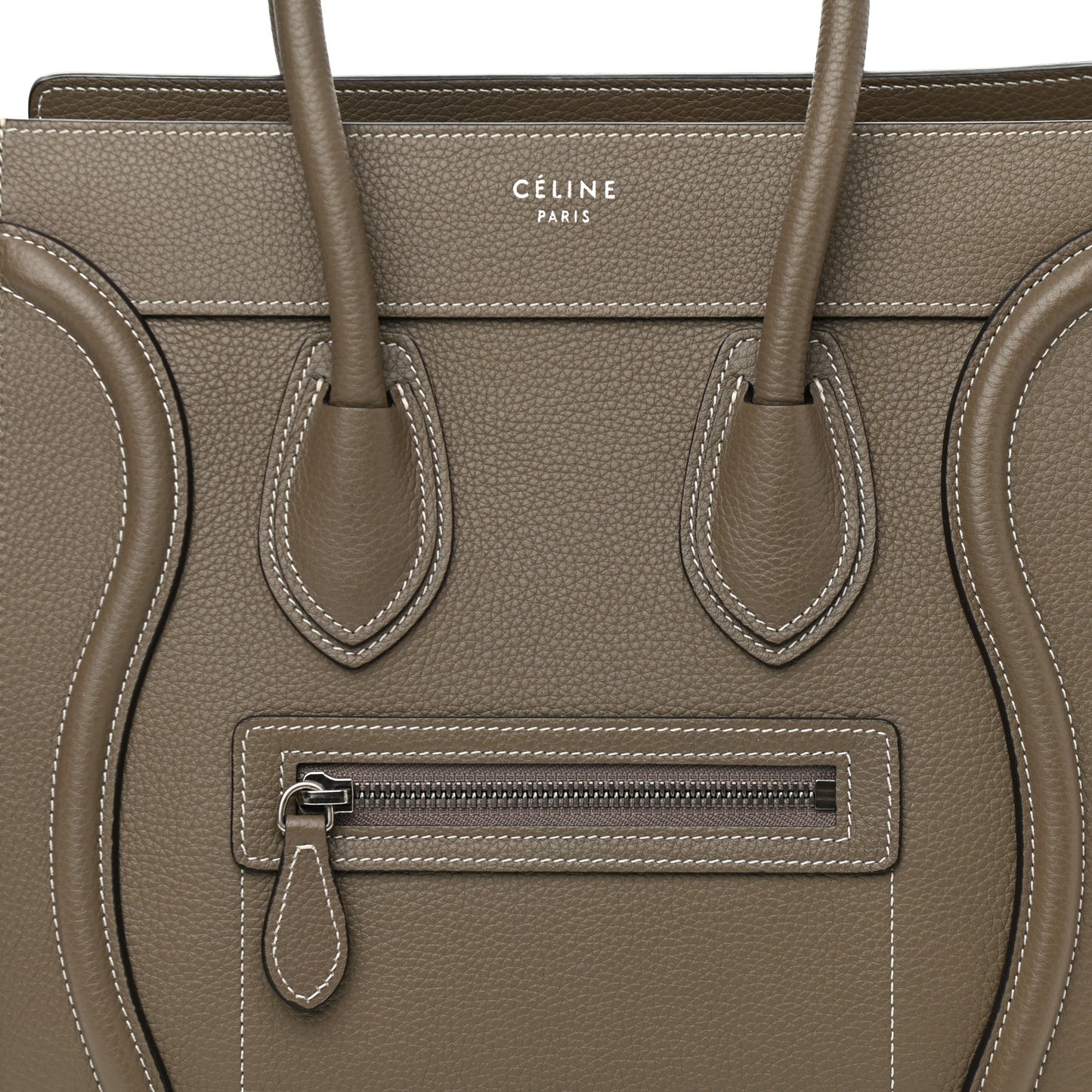Drummed Calfskin Micro Luggage Souris
